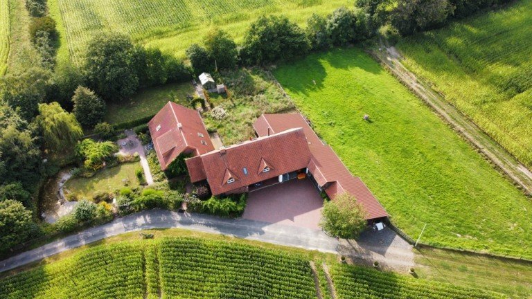 Luftbild Grundst�ck Billerbeck / Temming Landhaus * V E R K A U F T *Landwohnsitz in idyllischer UmgebungPferdehaltung m�glich!