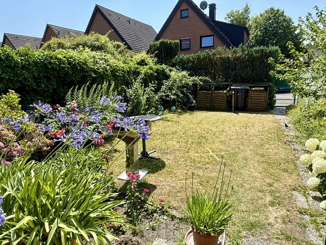 Garten zur Sonnenseite Reihenmittelhaus Coesfeld