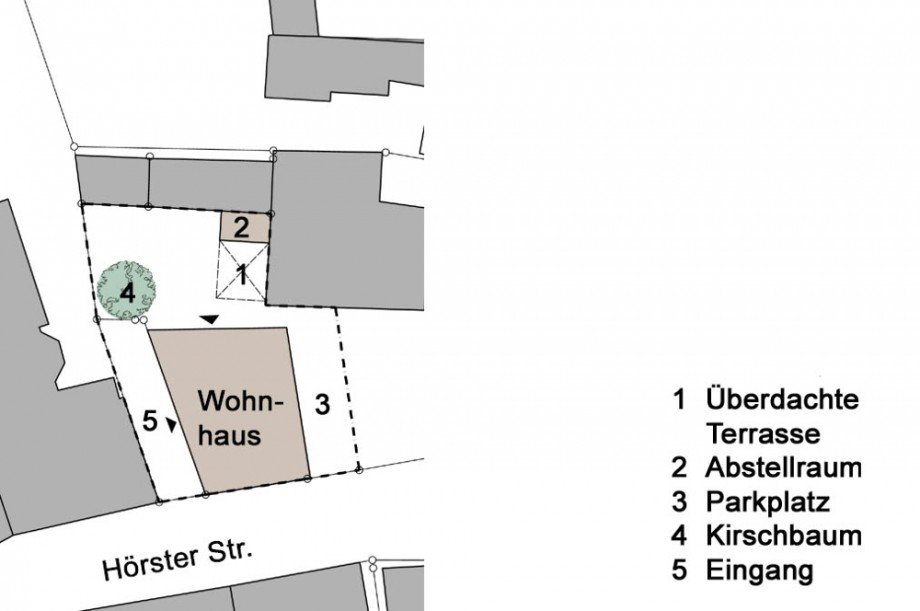 �bersichtsplan Grundst�ck Einfamilienhaus Billerbeck