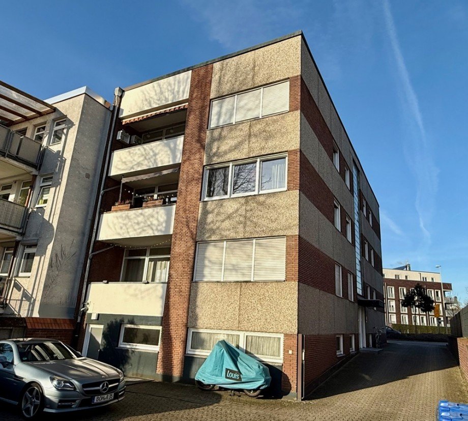Ansicht R�ckseite Mehrfamilienhaus Bocholt