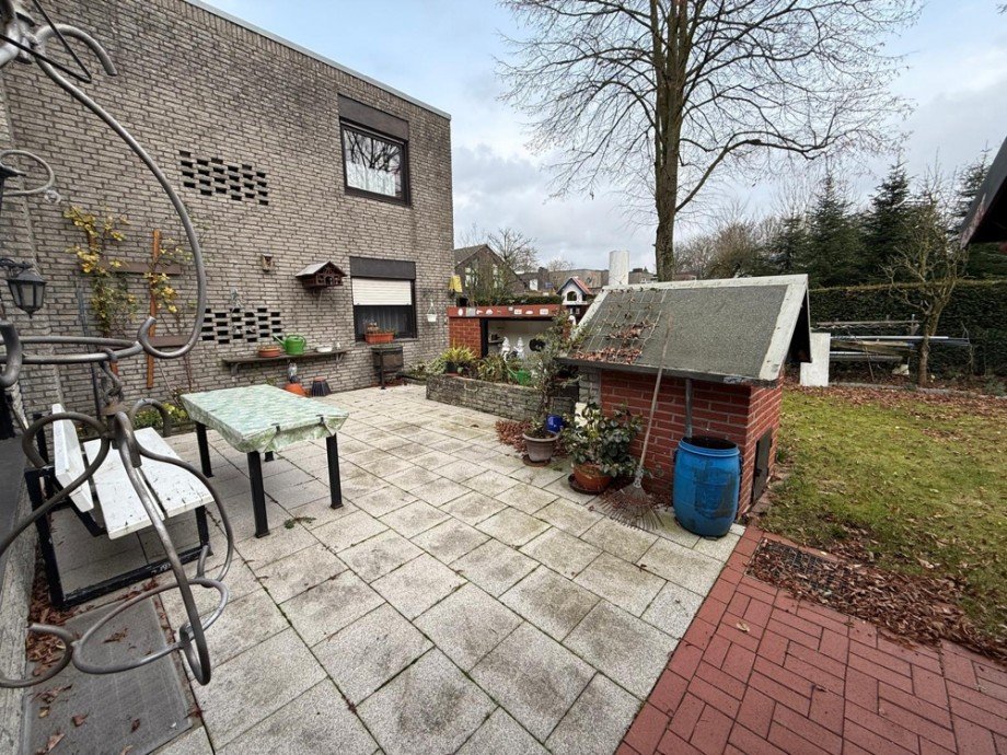 Terrasse zur Sonnenseite Einfamilienhaus Coesfeld