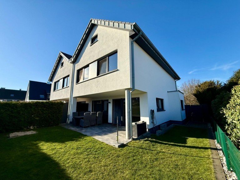 Au�enansicht Garten Coesfeld Doppelhaush�lfte * V E R K A U F T *Modern o hell o familienfreundlichDHH im Neubaustandard
