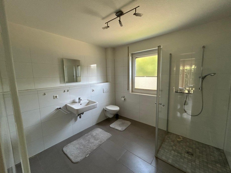 modernes Duschbad Erdgeschosswohnung Coesfeld