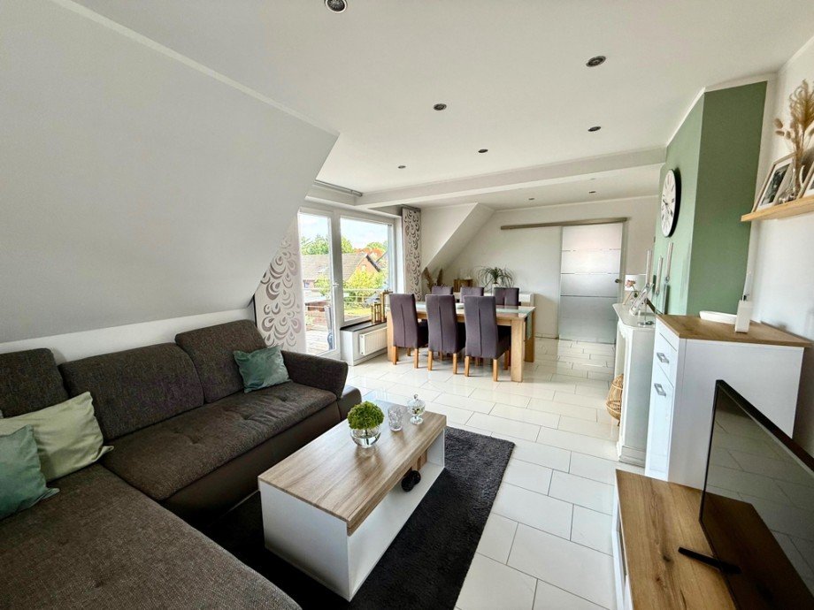 ger�umiges Wohn und Esszimmer Maisonettewohnung Coesfeld