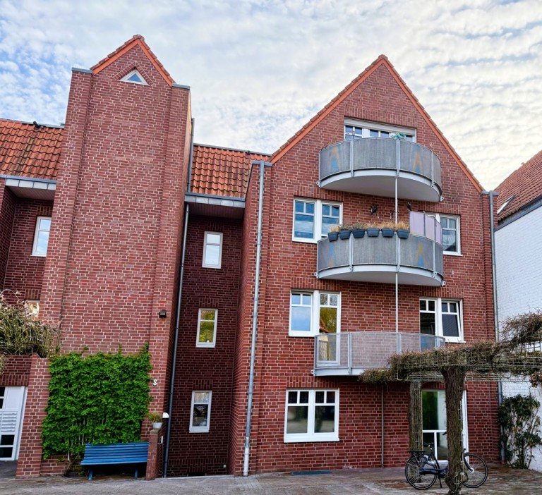 Ansicht Coesfeld Etagenwohnung stadtnahe ETW3 Zimmer mit Balkon und Wintergarten