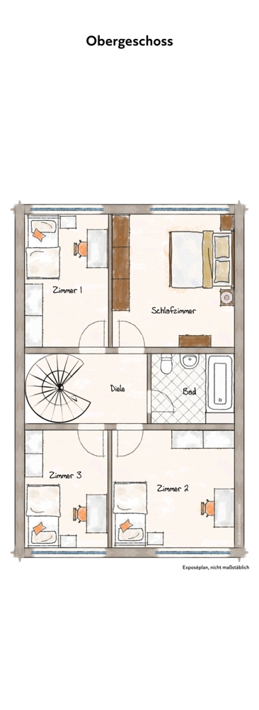 Obergeschoss Reihenmittelhaus D�lmen