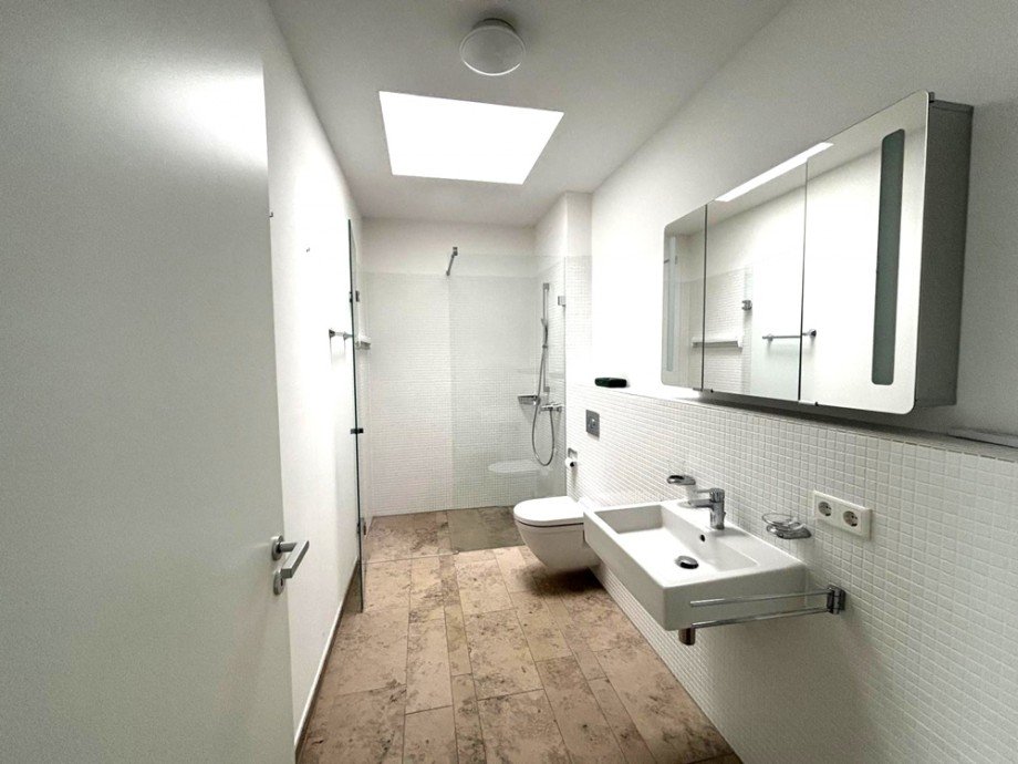Badezimmer mit bodentiefer Dusche Etagenwohnung Coesfeld