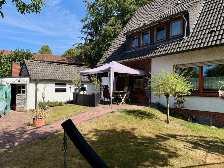 Gartenansicht Erdgeschosswohnung Coesfeld